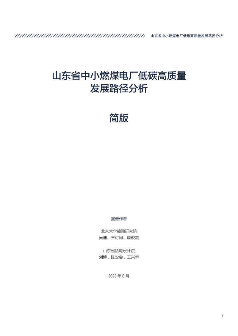 执行报告-山东省中小燃煤电厂低碳高质量发展路径分析-03